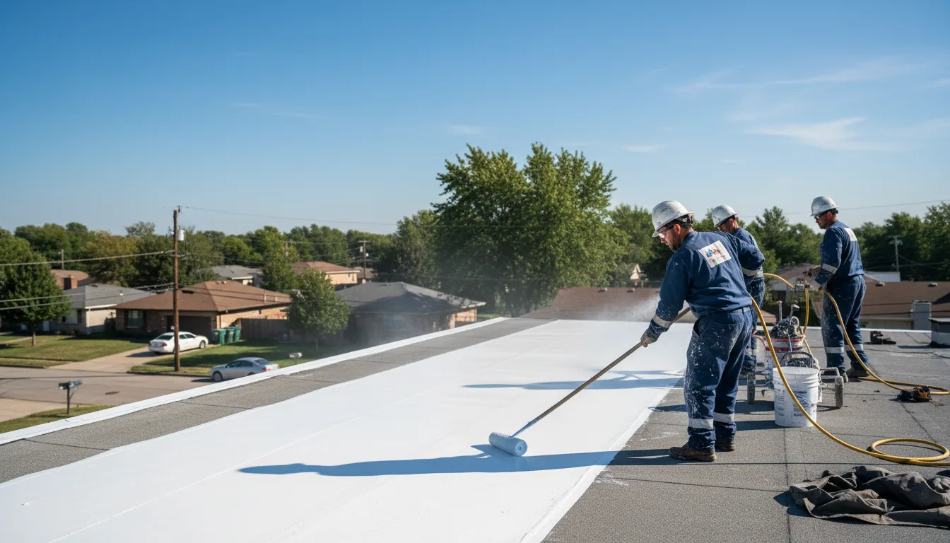 Commercial roof coating in Iuka, IL near me